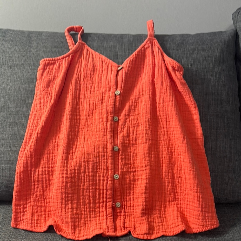 Sonoma Vibrant Coral Knit Top